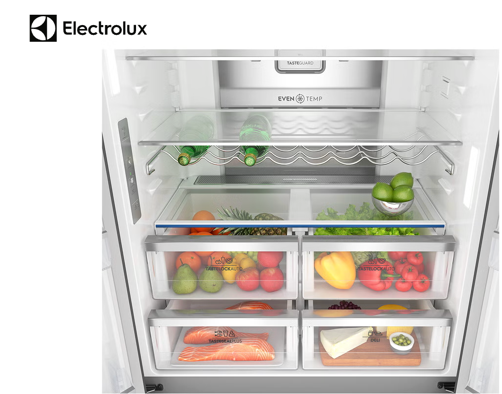 Electrolux EQE5657BA 562L Black Quad Door Fridge