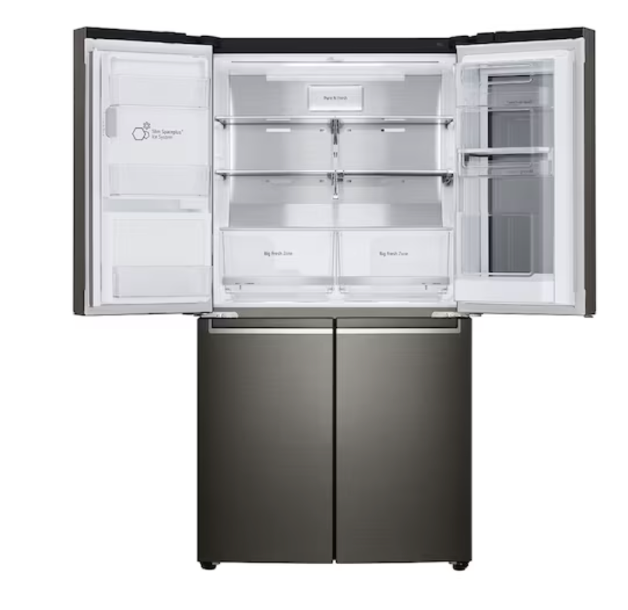 LG 637L French Door Fridge, with InstaView Door-In-Door®, in Black Stainless Finish