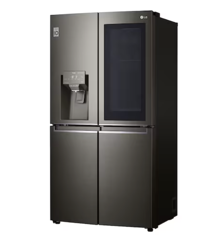 LG 637L French Door Fridge, with InstaView Door-In-Door®, in Black Stainless Finish