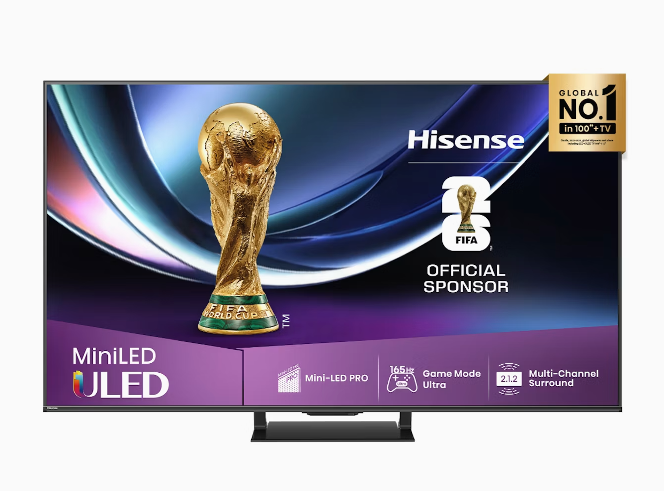 Hisense 65U7QAU 65" Mini LED PRO 4K Smart TV  165Hz Game Mode Ultra HDMI 2.1 Dolby Vision IQ & Dolby Atmos  2025  3 Year Warranty