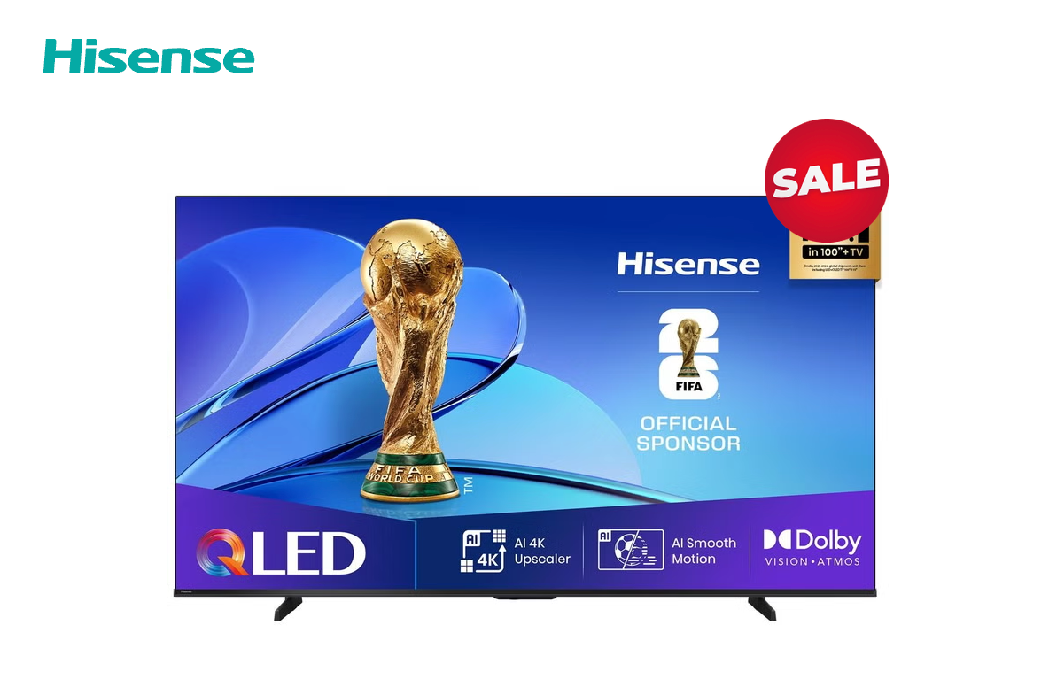 Hisense 85Q6QAU 85" QLED 4K Smart Google TV   Dolby Vision Atmos  AI Upscaler  2025  3 Year Warranty