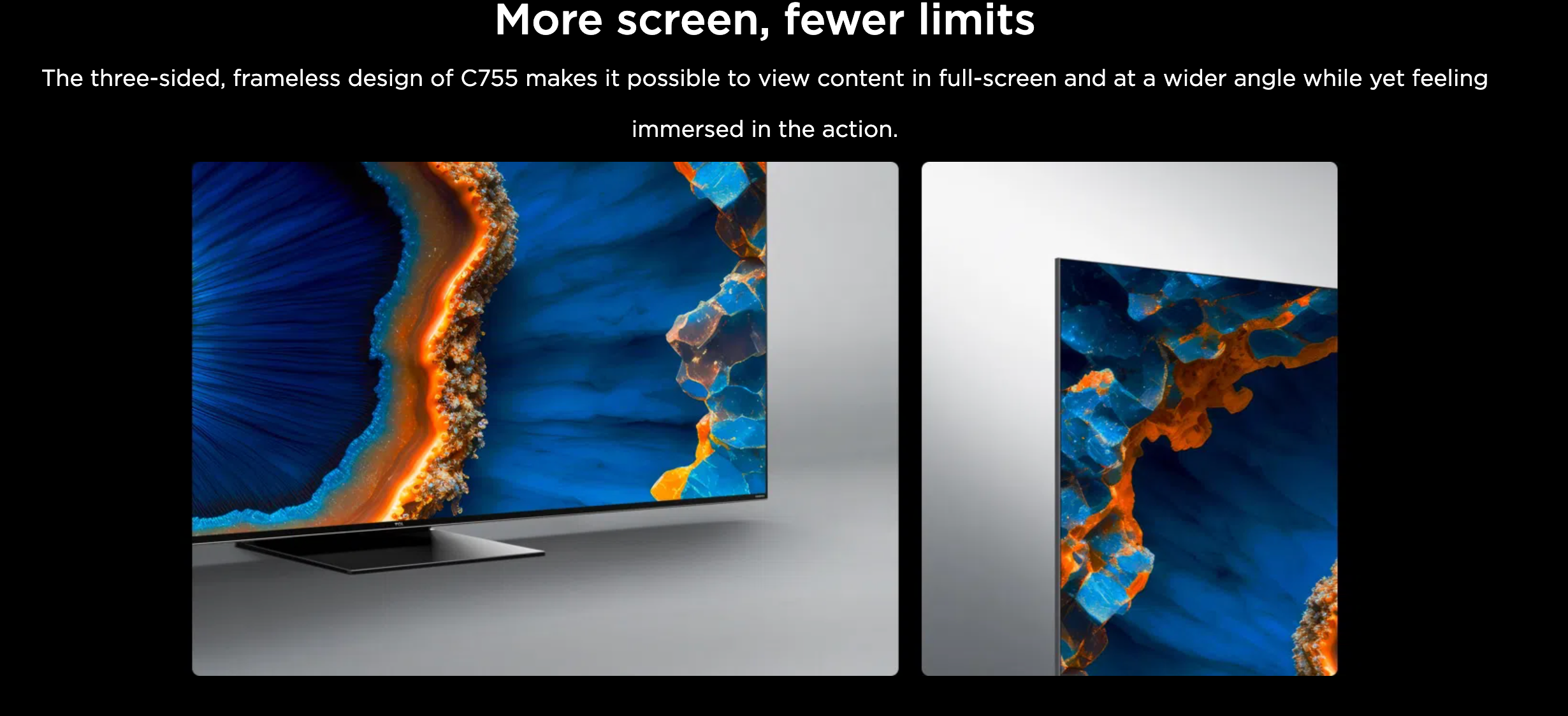 TCL 55C755 55" (139cm) QD-Mini LED Google TV 3YEARS WARRANTY ONLY$799