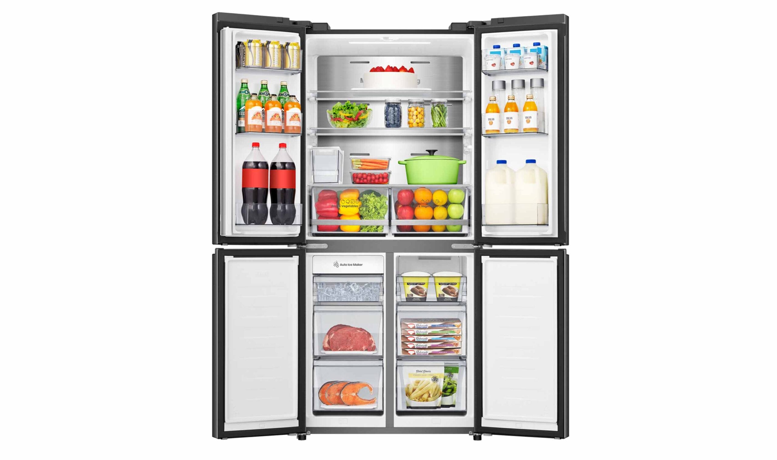 Hisense 483L French Door Fridge with Water Dispenser – Black HRCD483TBW