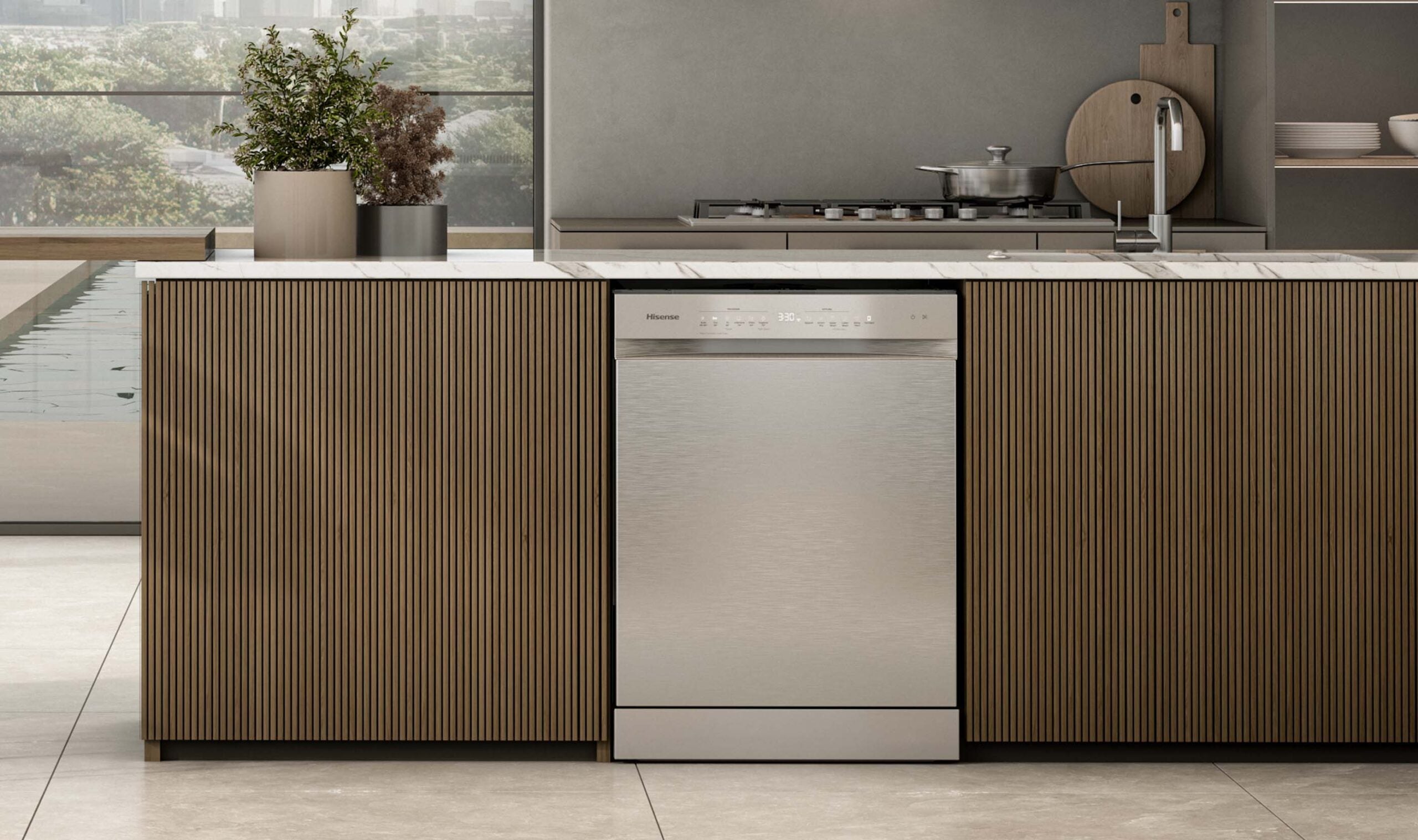 Hisense HSAA16FS 16-Place Setting Freestanding Dishwasher (Stainless Steel)