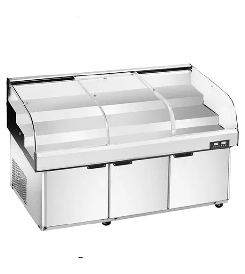 Stainless Steel Triple Door Dual Temperature Display Cabinet – Snow Village BT-K2.5-T3XQ (640L)