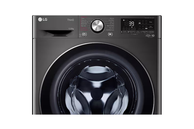 LG 12/8kg Series 9 Washer Dryer Combo - Steam (WVC9-1412B)