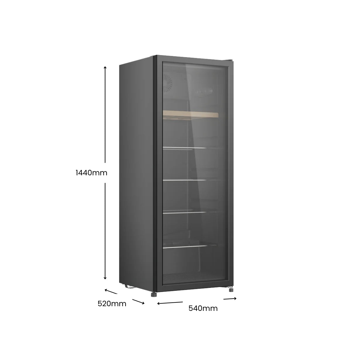 CHiQ 233L Beverage Centre Glass Door With Black Frame (CBC233BG)