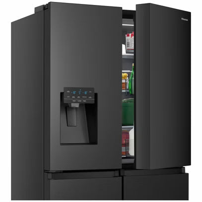 Hisense 585L French Door Fridge (Black Steel) HRCD585BWB (Dints)