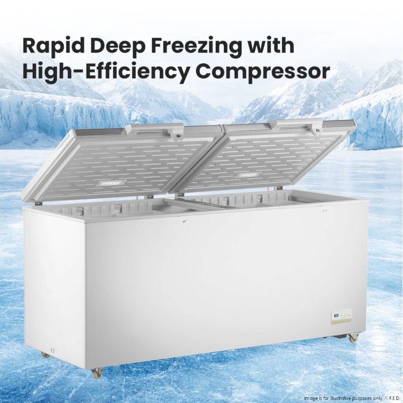 Thermaster 600L Chest Freezer with Stainless Steel Lid - BD600F