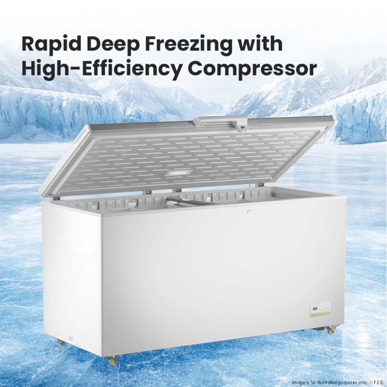 Thermaster 520L Chest Freezer with Stainless Steel Lid - BD520F