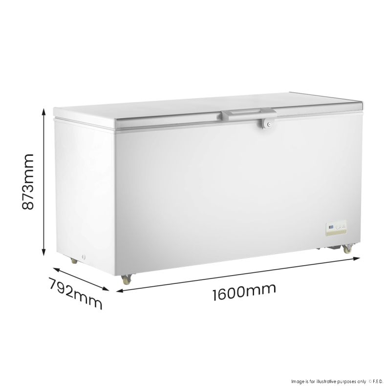 Thermaster 520L Chest Freezer with Stainless Steel Lid - BD520F