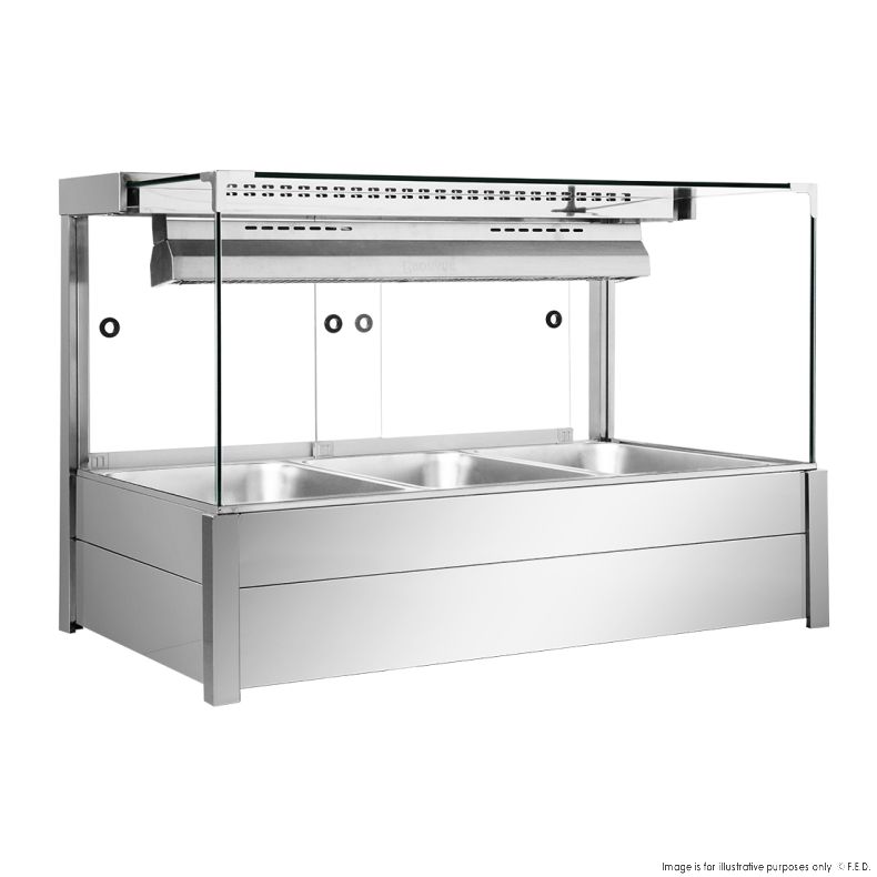 Bonvue Square Countertop Wet and Dry Bain Marie - BM11SC