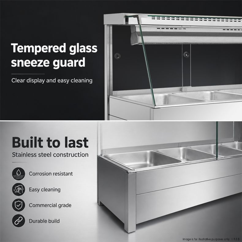 Bonvue Angled Countertop Wet and Dry Bain Marie BM17TC