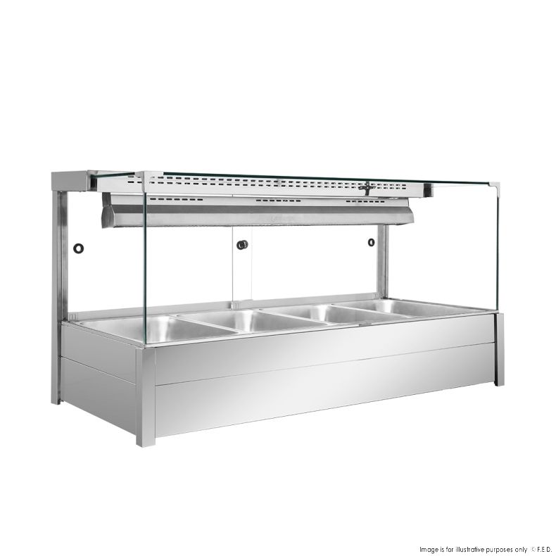 Bonvue Square Countertop Wet and Dry Bain Marie - BM14SC