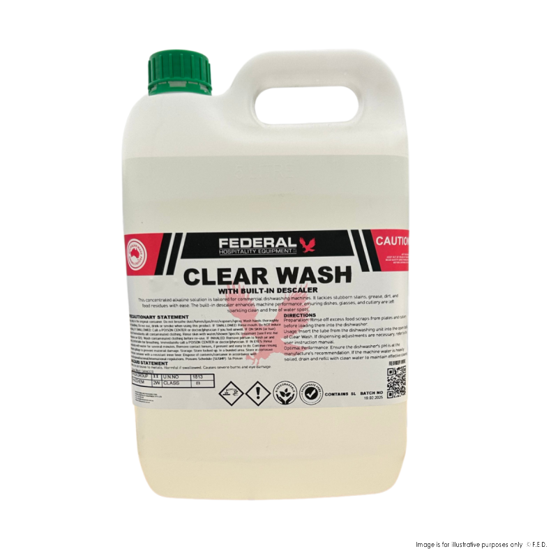CLEAR WASH DISHWASHER CHEMICAL 5LT - DH-WS5L