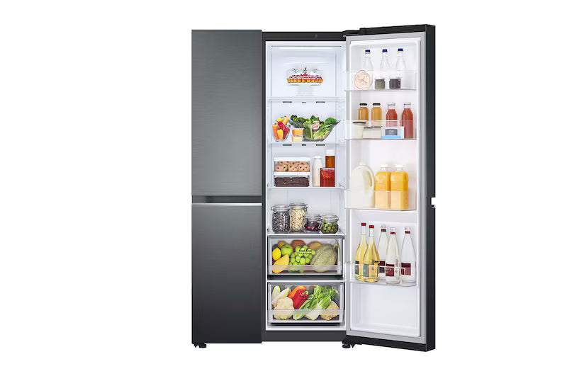 LG 655L Side by Side Fridge in Matte Black Finish GS-B655MBL