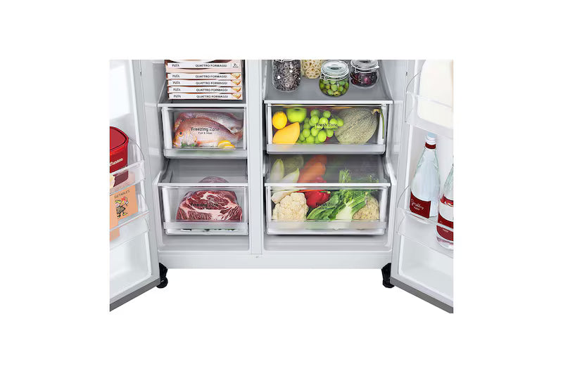 LG655L Side by Side Fridge in Stainless Finish GS-B655PL