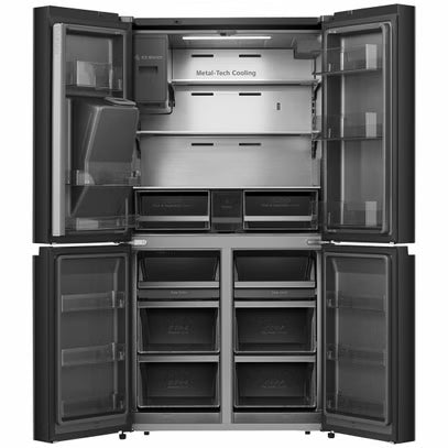 Hisense 585L French Door Fridge (Black Steel) HRCD585BWB (Dints)