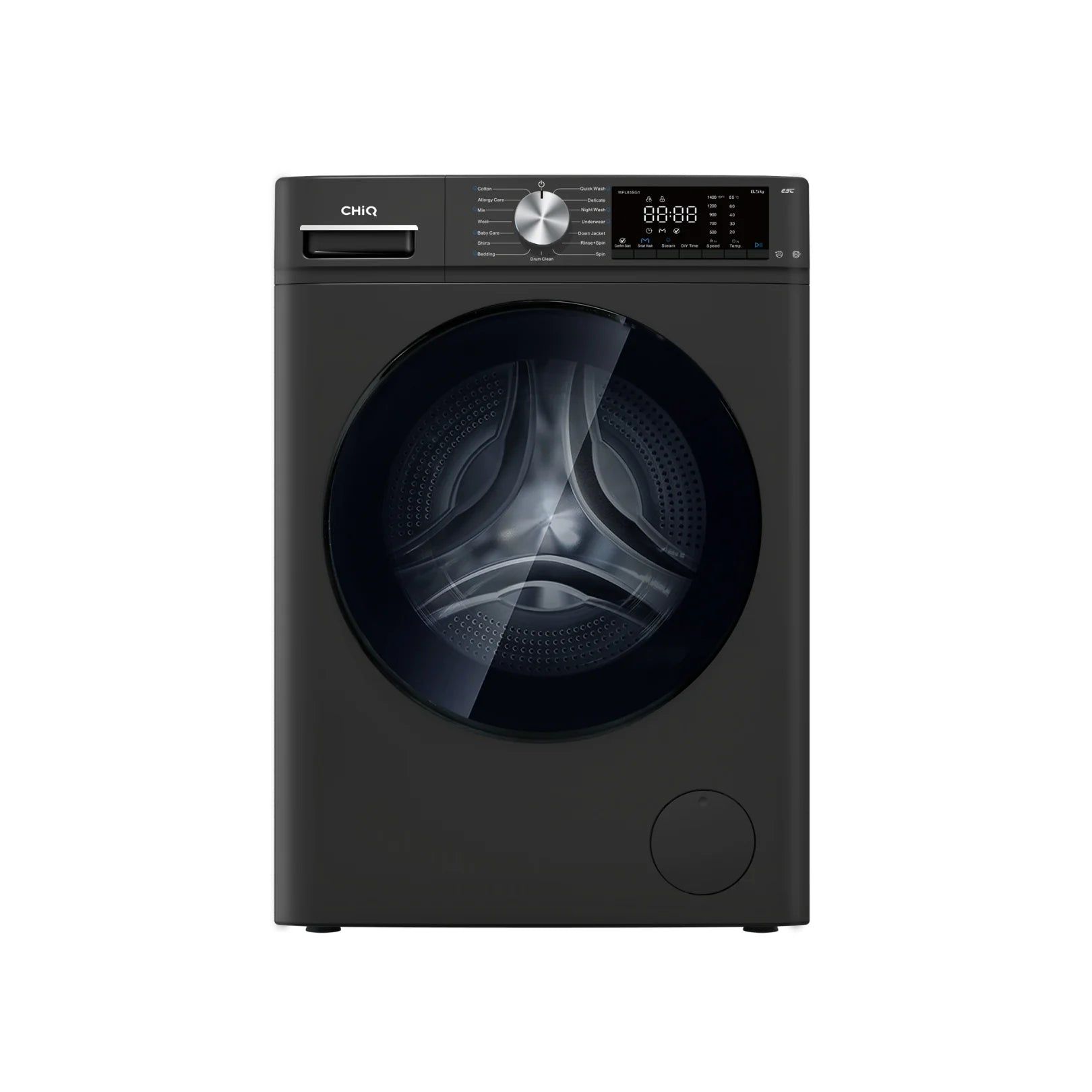 CHiQ 8.5Kg Front Load Washer Gun Metal (WFL85SG1)