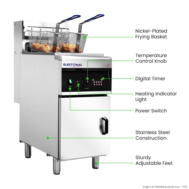 Frymax 28L Oil Capacity Electric Fryer  EF-28LE