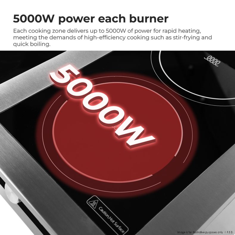 ElectMax 900 Series Induction 2 Burner Cooker with Splashback EIC9-400P