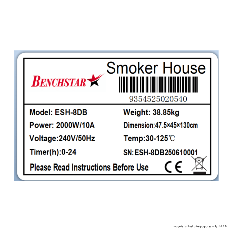 Benchstar Smoker/Dehydrator Combination Unit - ESH-8DB