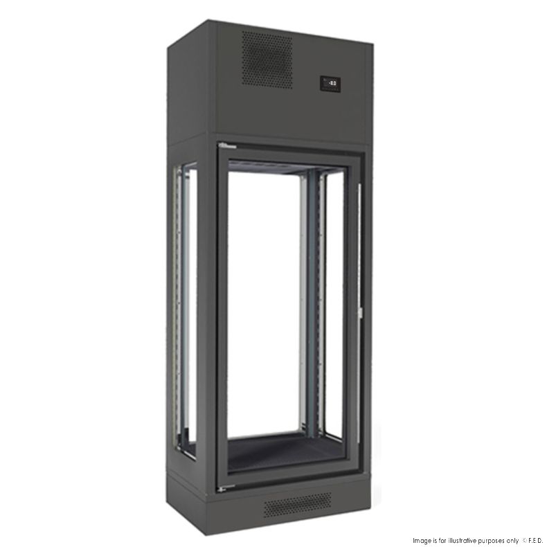 Fagor Single Zone 1 Door Black Wall-Mounted Wine Cellar FWC-2301-1WB
