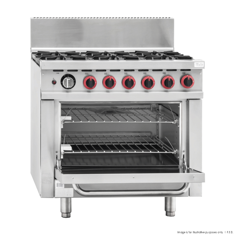 Gasmax 6 Burner With Oven Flame Failure GBS6TS