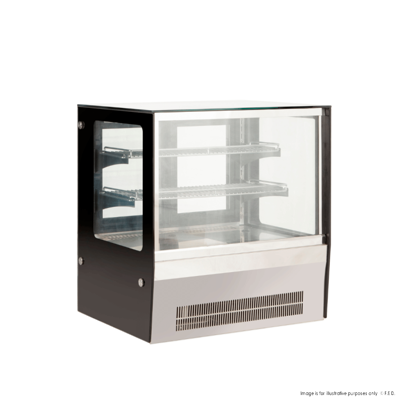 Bonvue counter top square glass cold food display - GN-660RT