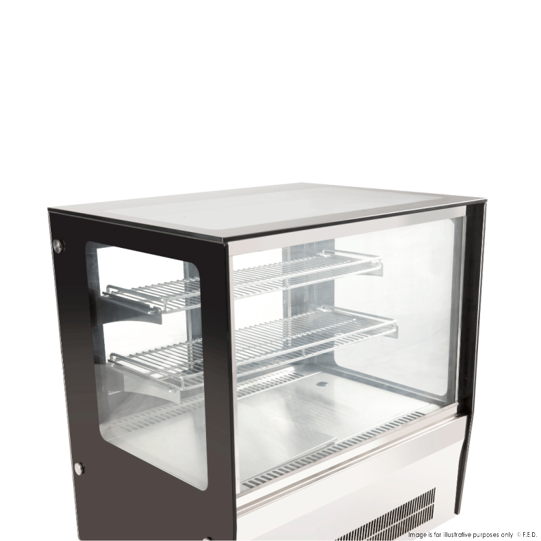 Bonvue counter top square glass cold food display - GN-660RT