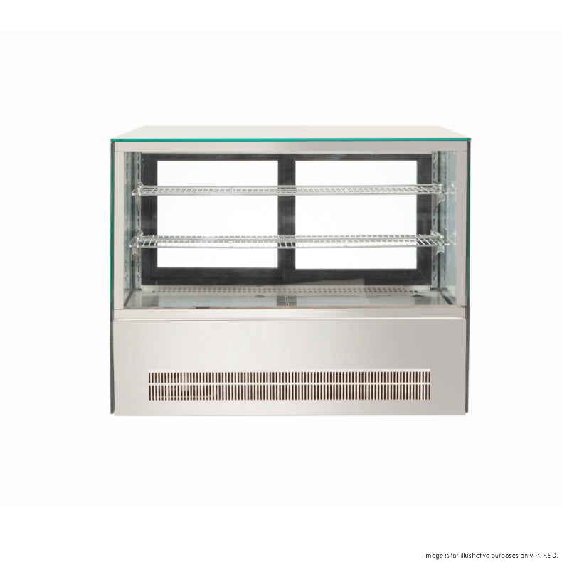 Bonvue Counter top square glass cold food display - GN-900RT