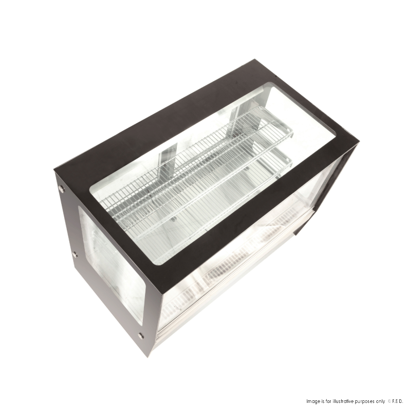 Bonvue Counter top square glass cold food display - GN-900RT