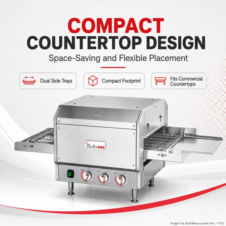 Bakermax Electric Conveyor Pizza Ovens - HX-14EP
