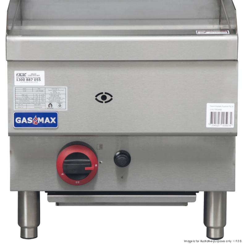 GASMAX Benchtop Single Burner Griddle - JUS-TRG40E