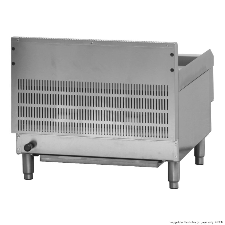 GASMAX Benchtop 2 Bunner Griddle 600mm - JUS-TRG60E