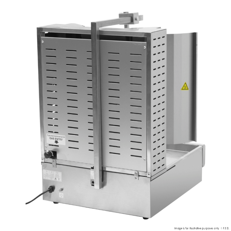 GasMax Semi-automatic 3 Burner LPG Kebab Machine - KB-3LPG