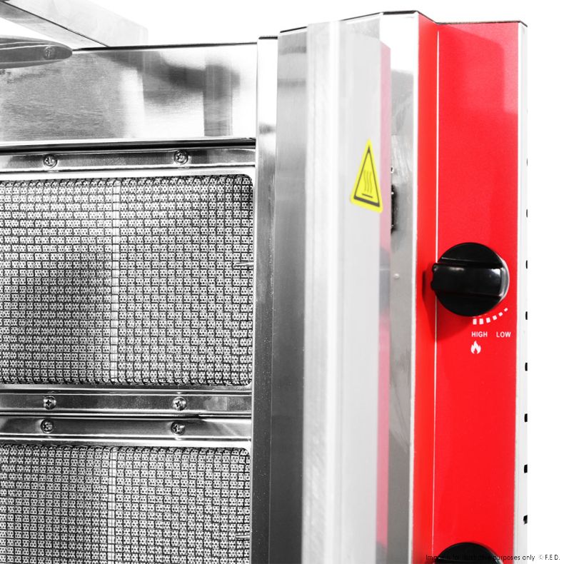 Gasmax Semi-automatic 5 Burner LPG Kebab Machine - KB-5LPG