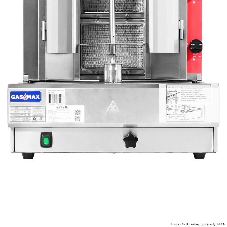 Gasmax Semi-automatic 5 Burner NG Kebab Machine - KB-5