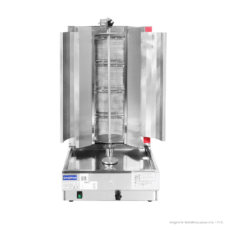 GasMax Semi-automatic 4 Burner NG Kebab Machine KB-4
