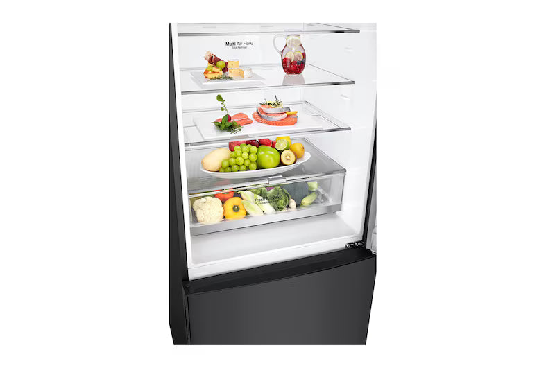 LG 420L Bottom Mount Fridge (Matte Black) GB455MBL 2025