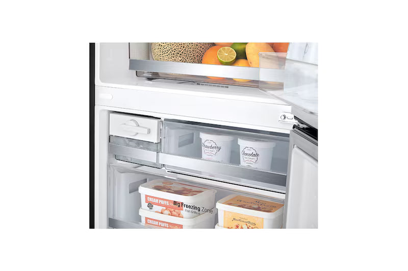 LG 420L Bottom Mount Fridge (Matte Black) GB455MBL 2025