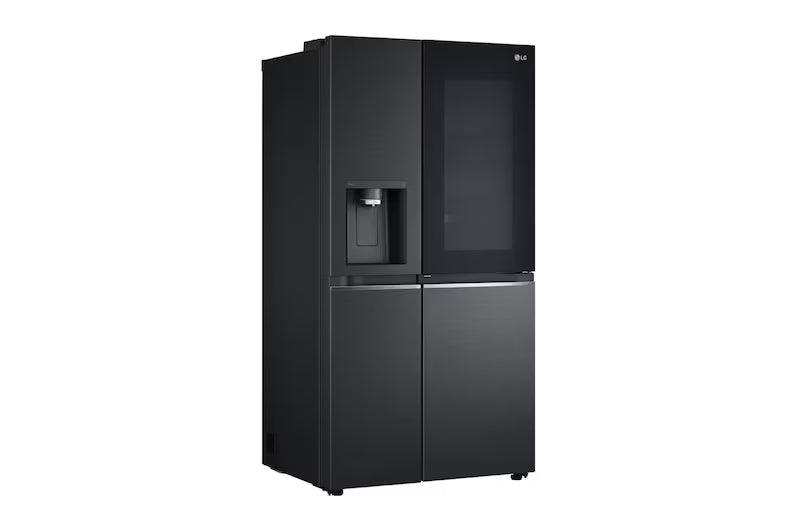 LG 635L Side by Side Fridge with InstaView Door-In-Door (Matte Black) GS-V635MBLC