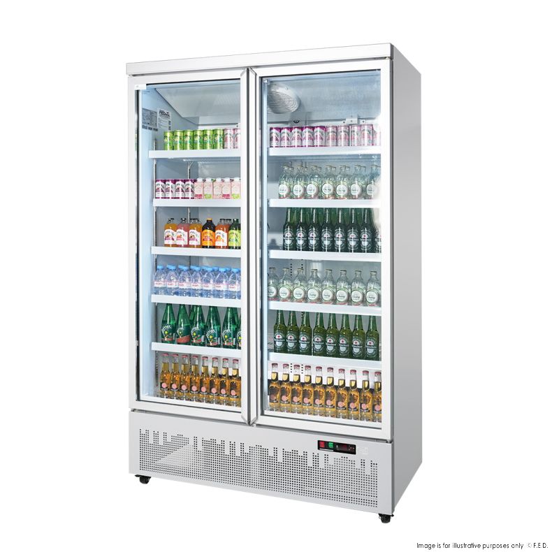 Thermaster Double Door Supermarket Fridge - LG-1000GBM