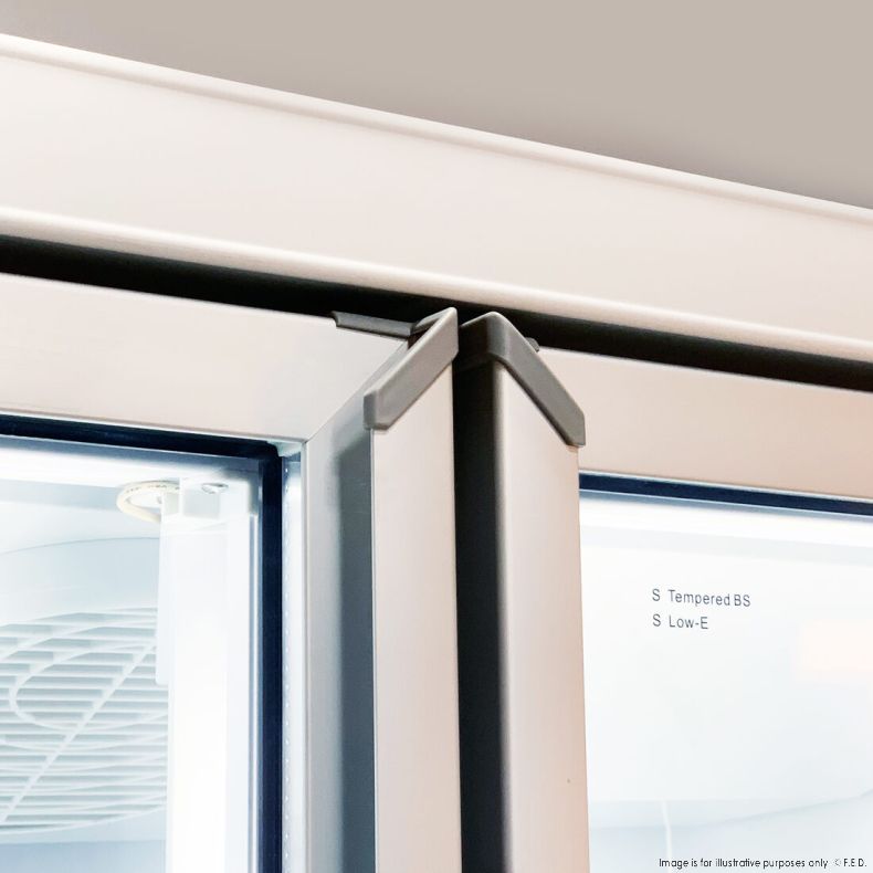 Thermaster Double Door Supermarket Fridge - LG-1000GBM