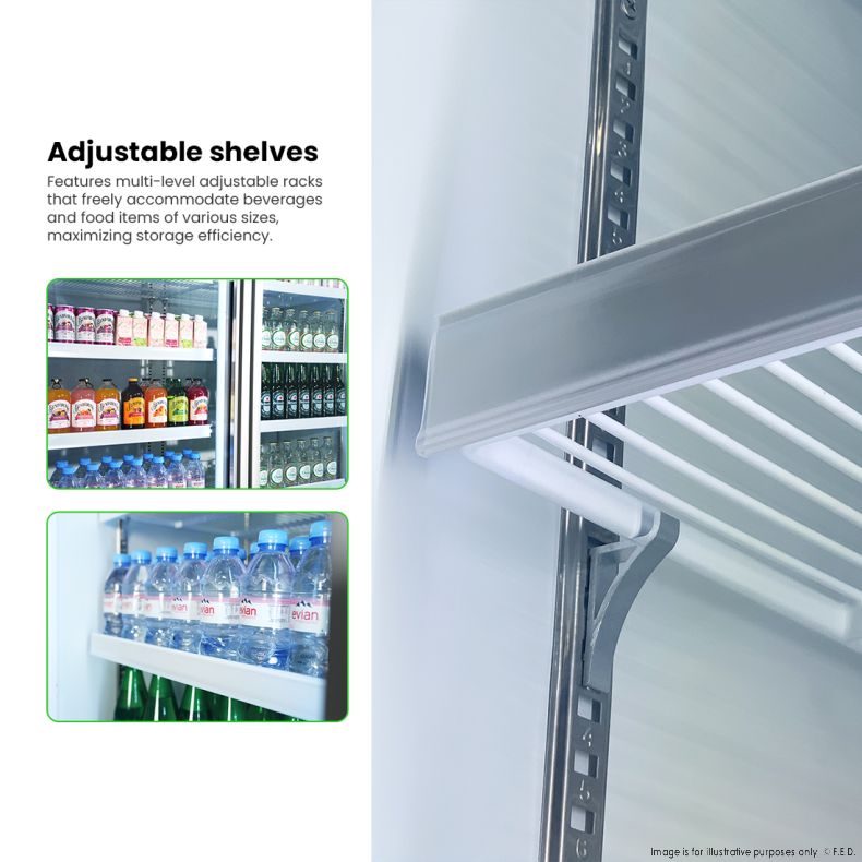 Thermaster Double Door Supermarket Fridge - LG-1000GBM