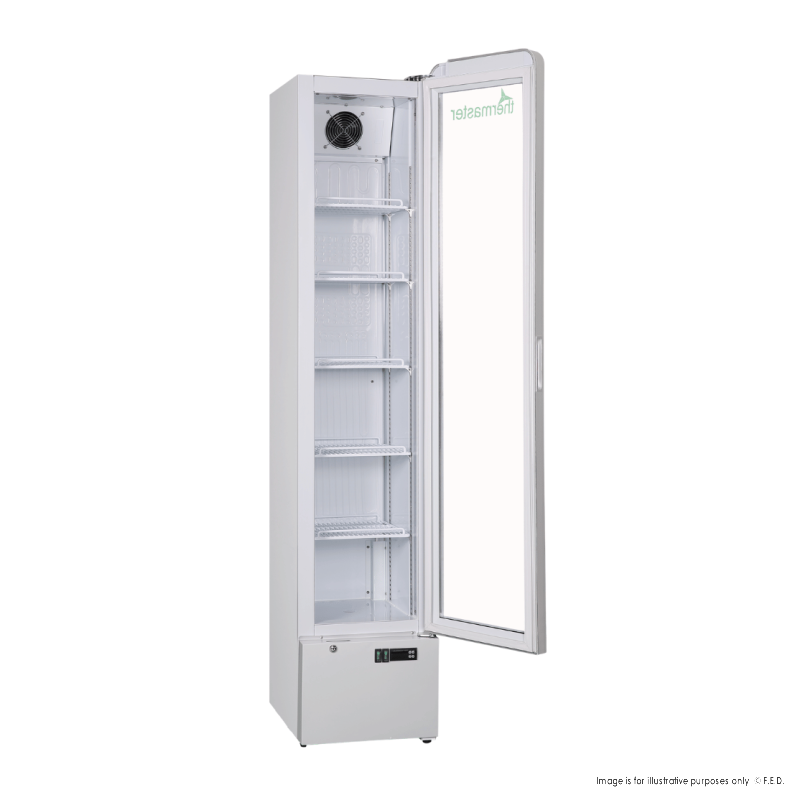 Thermaster SlimFit Upright Glass Door Beverage Fridge - LG166FA