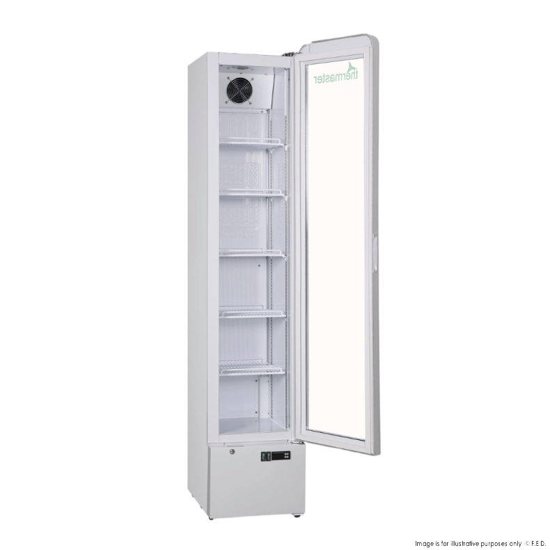 Thermaster SlimFit Upright Glass Door Beverage Fridge - LG166FA