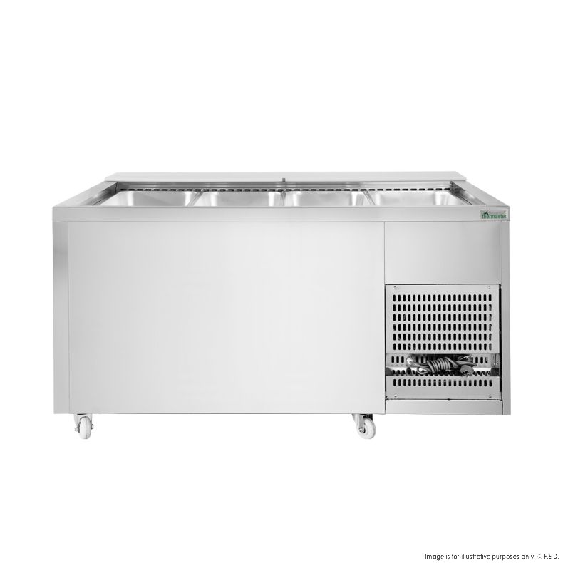 Thermaster Two Door Cold Bench Salad Station 4x1/1 GN Pans PG150FA-XB