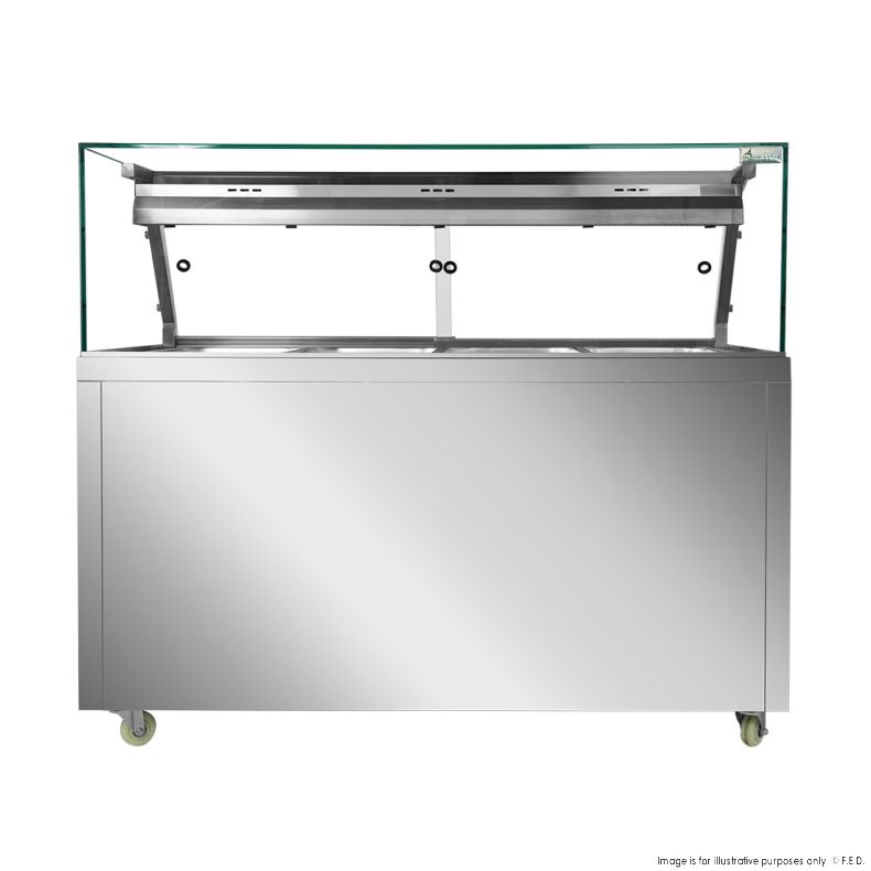 Thermaster Wet and Dry Bain Marie Display 4x1/1 GN Pans - PG150FE-XG