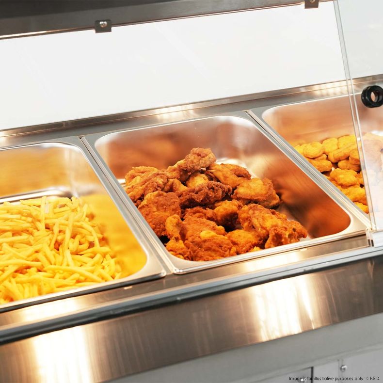 Thermaster Wet and Dry Bain Marie Display 5x1/1 GN Pans - PG180FE-XG